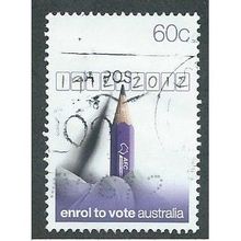 AUS 2012 60c 'COMPULSORY ENROLMENT' FINE USED (EBID37-788)
