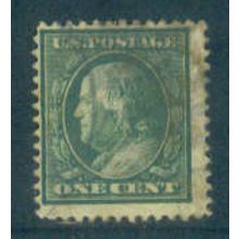 Used 331 1c Benjamin Franklin Barely Clears A06623