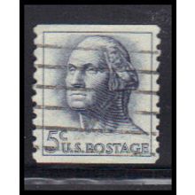 Used 1229 5c George Washington Almost Very Fine KA8402