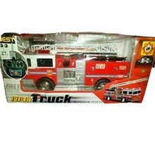 Vintage Bump & Go Battery Operated Express Super Fire Truck with Remo