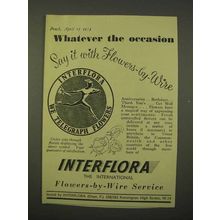 1954 Interflora Service Ad - Whatever the Occasion