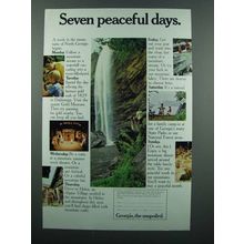 1972 Georgia Tourism Ad - Seven Peaceful Days