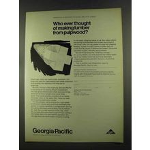 1972 Georgia-Pacific Corporation Ad - Lumber Pulpwood