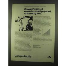 1972 Georgia-Pacific Corporation Ad - Market to Double
