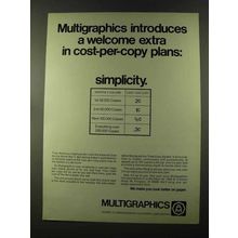 1973 Addressograph Multigraph Ad - Multigraphics