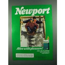 1988 Newport Cigarettes Ad - with Pleasure