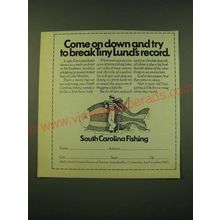 1973 South Carolina Division of Tourism Ad - Come on down and try to break