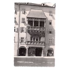 GOLD, DACHL, THE LITTLE GOLDEN ROOF, INNSBRUCK unused vintage postcard =