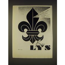 1938 Bas Lys Ad - in French - Bas Lys