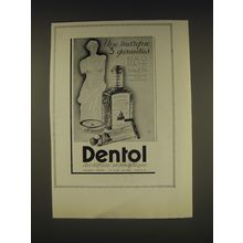 1938 Dentol Toothpaste Ad - In French - Une marque 3 garanties