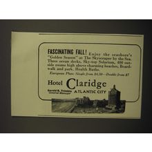 1940 Hotel Claridge Ad - Fascinating Fall