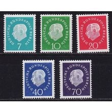 GERMANY BERLIN [1959] MiNr 0182-86 ( **/mnh )