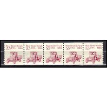 2125 5.5c Star Route Truck Very Fine MNH Dry Gum PNC 1/5 X0453