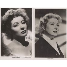 Greer Garson Mrs Miniver 2x Vintage MGM Film Postcard s