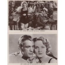 Marlene Dietrich Gary Cooper in Morocco Film 2x Picturegoer Postcard