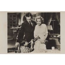 Marlene Dietrich Cary Grant Antique Film Real Photo Postcard