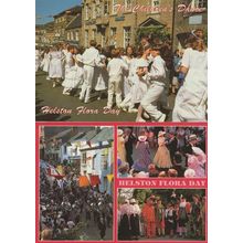 Helston Flora Day Cornwall Street Parade Morris Dance 2x Postcard