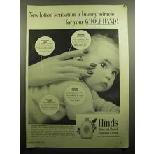 1949 Hinds Honey and Almond Fragrance Cream Ad - New lotion sensation a miracle