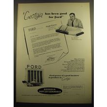 1960 Georgia Department of Commerce Ad - Georgia has been good for Ford