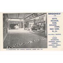 Kerb Road Ship Docks Stones Brookes WW1 London Exhibition 1915 Old Postcard