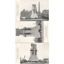 Brookes WW1 Rochdale Lancs War Memorial Construction 3x Old Postcard s
