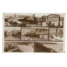 Plymouth, Devon, Multiview RP Postcard.