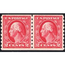 413, Mint NH VF 2¢ Coil Pair - Stuart Katz