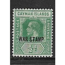 CAYMAN ISLANDS 1919-20 WAR STAMP O/P ON ½d MINT SG57
