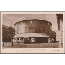 Globe Theatre, Shakespeare's England, London, 1912 - WH Smith RP Postcard