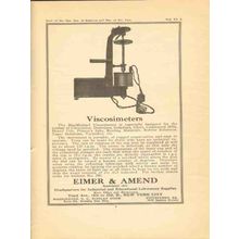 eimer and amend 1922 macmichael viscosimeters vintage ad