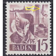 GERMANY Alliiert Franz. Zone [Baden] MiNr 0005 yv I ( **/mnh )