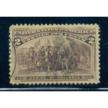 Used 231 2c Landing of Columbus Almost Very Fine T1375