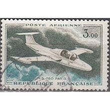 France 1960 Michel 1280 O Cote (2008) 0.50 € Morane-Saulnier 760 Cachet rond