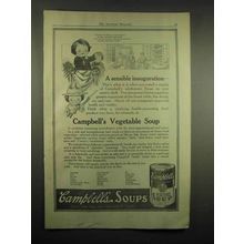 1917 Campbell's Vegetable Soup Ad - Inaugeration