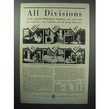 1933 Bell Telephone Ad - All Divisions