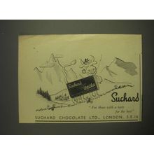 1959 Suchard Milka Chocolate Ad - Suchard for those with a taste for the best