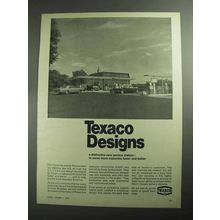 1968 Texaco Oil Ad - Designs New Service Station
