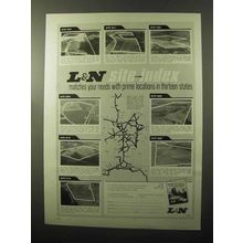 1970 L&N Railroad Ad - Site-Index Matches Needs