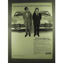 1972 Allstate Insurance Ad - This Driver Pays More