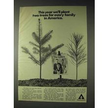 1973 Weyerhaeuser High Yield Forestry Ad - Plant Trees