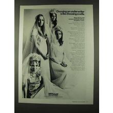 1973 Wheat First Securities Ad - Choosing a Wife
