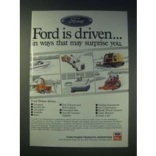 1989 Ford Power Products Ad - Ford is drivenÉ in ways that may surprise you