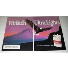 1991 Winston Ultra Lights Cigarette Ad - Rich!