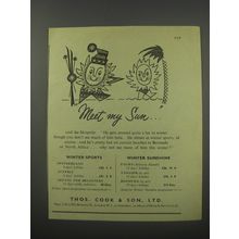 1954 Thos. Cook & Son Cruises Ad - Meet my sun