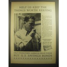 1959 U.S. Savings Bonds Advertisement - Help us keep the things worth keeping
