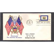 FDC Boerger Cachets 1667 13c West Virginia (Cachet-U/A) CV00722