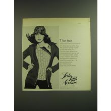 1974 Saks Fifth Avenue T-Shirt and Jacket Advertisement - T for Two