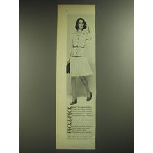 1974 Peck & Peck Dress Ad - Arnel, the feel-good fiber