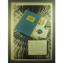 1945 Congress Playing Cards Advertisement - Synonym of fine craftsmanship