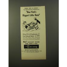 1954 The Tuscany Hotel Ad - Think this is living? You should spend a weekend